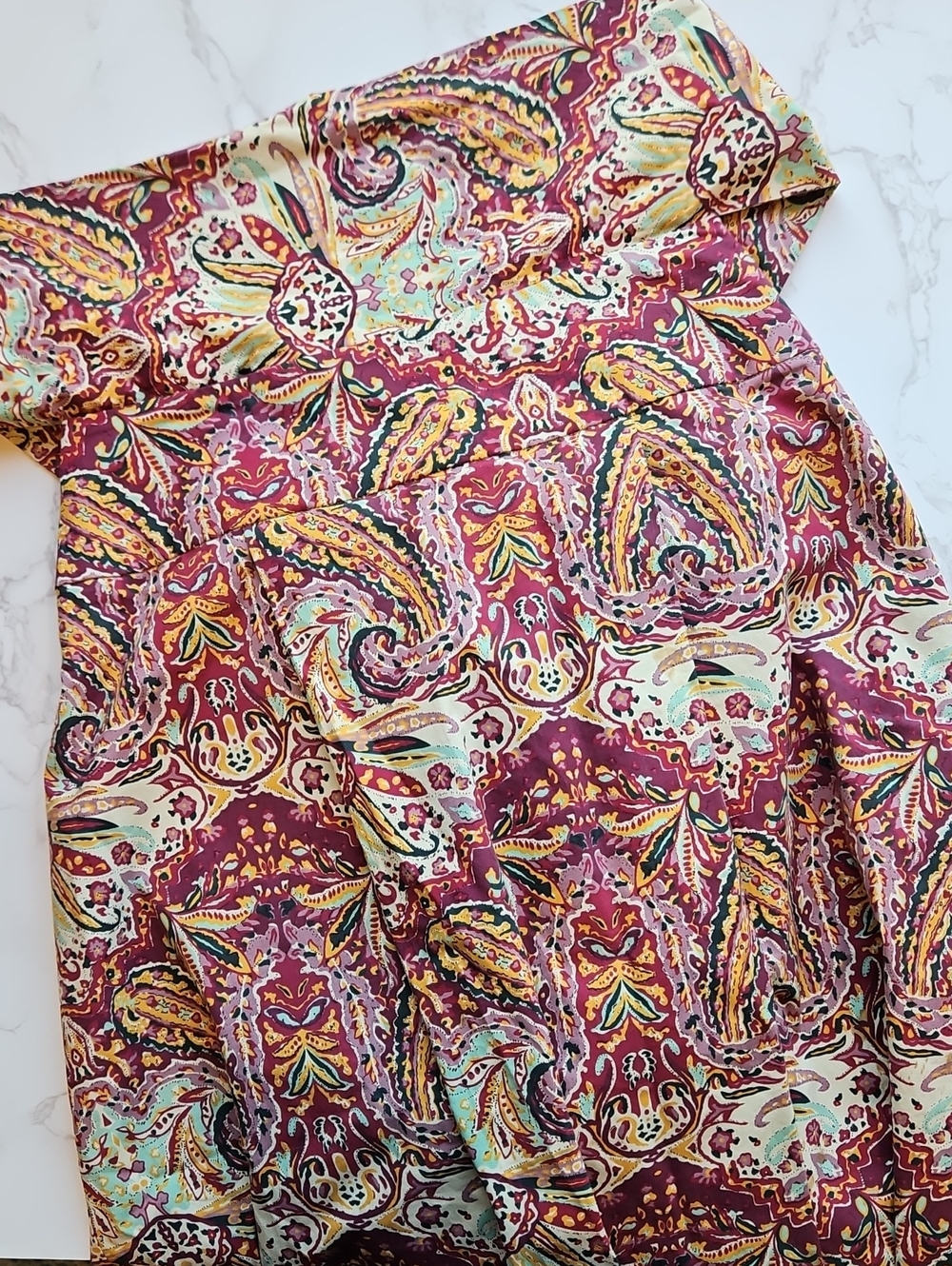 Beth Bowley Bandeau Tie Paisley Dress Jewel Tones 6